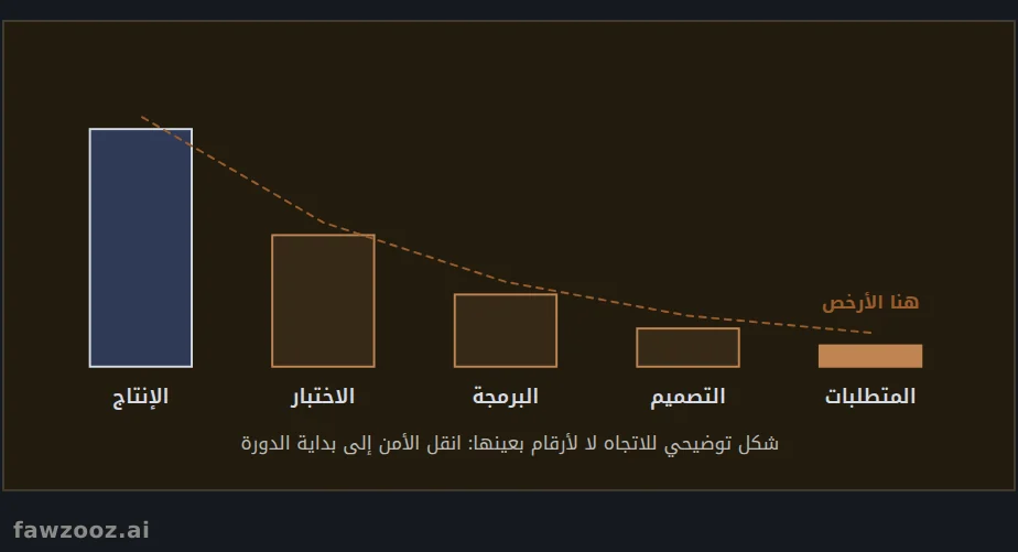 كلما تأخر اكتشاف الثغرة ارتفعت تكلفة إصلاحها