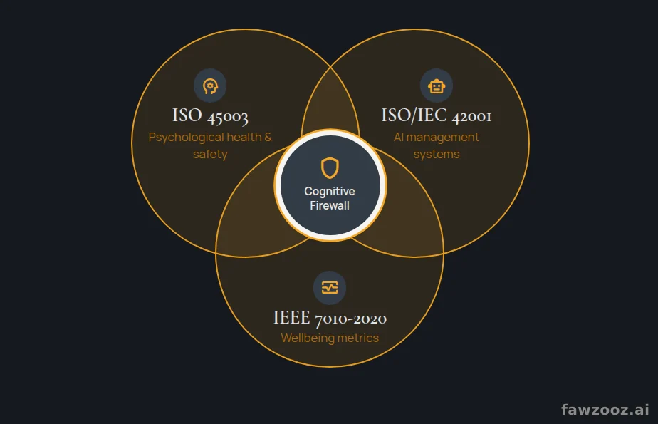 The Cognitive Firewall sits at the intersection of three international frameworks.