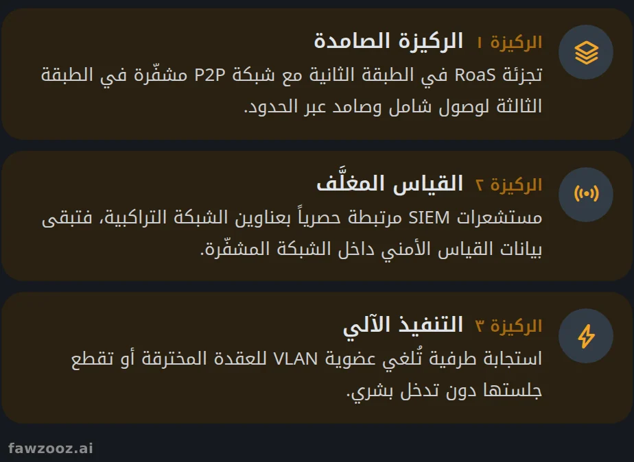 الركائز الثلاث لمعمارية SASE الإدراكية.
