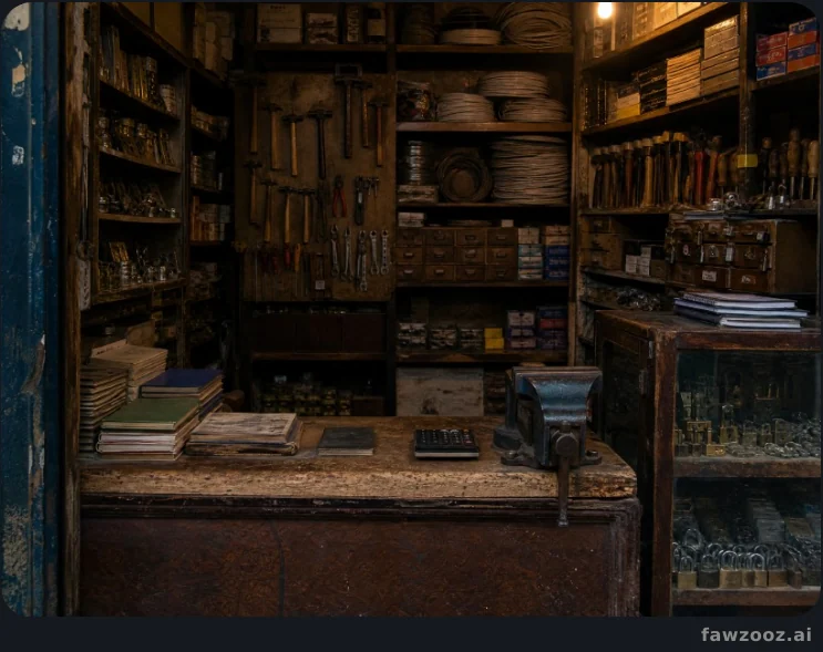 My father’s hardware shop · visual reconstruction from memory