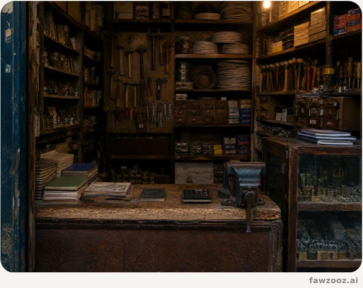 My father’s hardware shop · visual reconstruction from memory