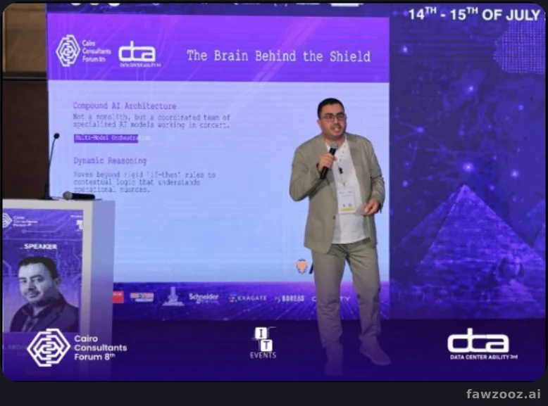 Speaking at the Cairo Consultants Forum 2026, I continue my commitment to sharing knowledge and inspiring conversations about the future of artificial intelligence and cognitive security.