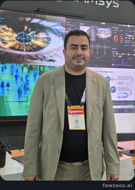 In front of the RAMsys stand at Intersec Dubai — from an idea on paper to a system on the screens